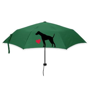 Dobermann - Regenschirm (klein) - Flaschengrün - Vorne