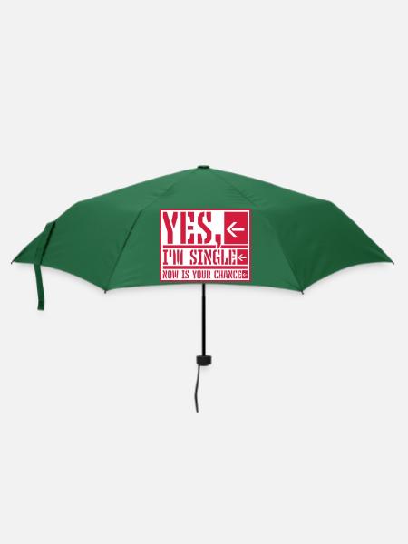 single now your chance - Regenschirm (klein) - Flaschengrün