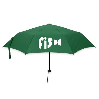 FISH - Regenschirm (klein) - Flaschengrün - Vorne
