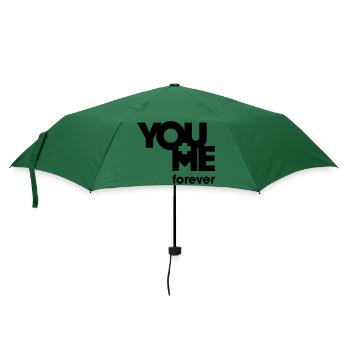 YOU and ME forever - Regenschirm (klein) - Flaschengrün - Vorne