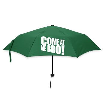 come at me bro - Regenschirm (klein) - Flaschengrün - Vorne