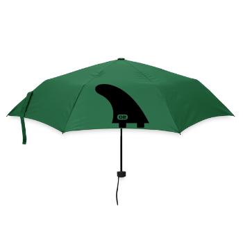 Surf Fin – 6ft Offshore Design - Regenschirm (klein) - Flaschengrün - Vorne