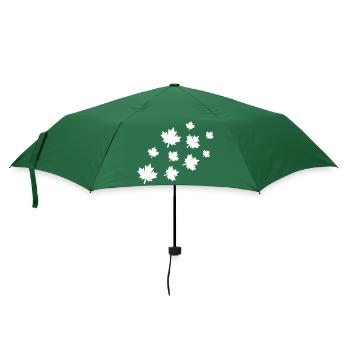 Ahornblätter - Regenschirm (klein) - Flaschengrün - Vorne