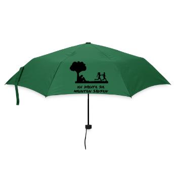 ich dachte sie meinten saufen - Regenschirm (klein) - Flaschengrün - Vorne