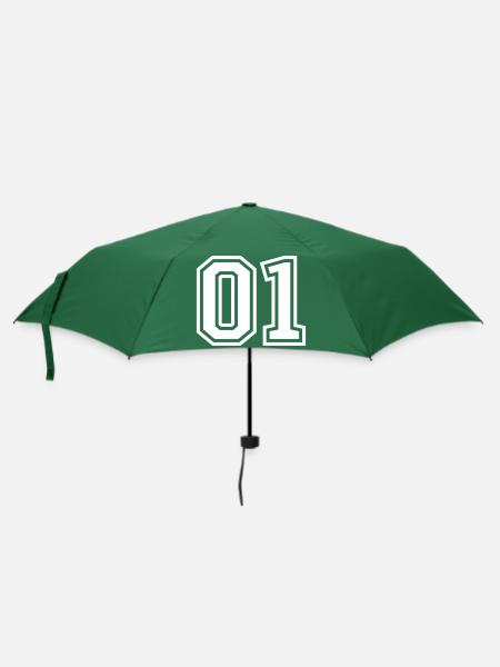 01 eins nummer - Regenschirm (klein) - Flaschengrün