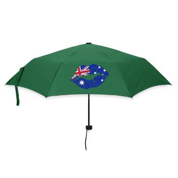 Kussmund (Australien) - Regenschirm (klein) - Flaschengrün - Vorne