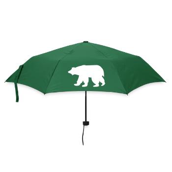Polarbären Eisbären Bären Geschenke - Regenschirm (klein) - Flaschengrün - Vorne