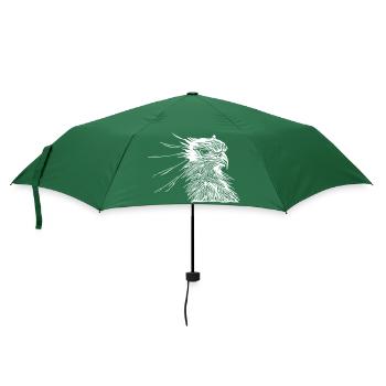 Vogel - Regenschirm (klein) - Flaschengrün - Vorne