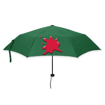 Klecks fleck blut - Regenschirm (klein) - Flaschengrün - Vorne