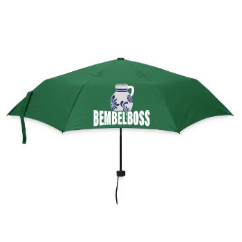 Bembelboss Apfelwein Äppler Ebbelwoi - Regenschirm (klein) - Flaschengrün - Vorne