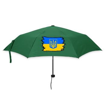 Ukraine - Regenschirm (klein) - Flaschengrün - Vorne