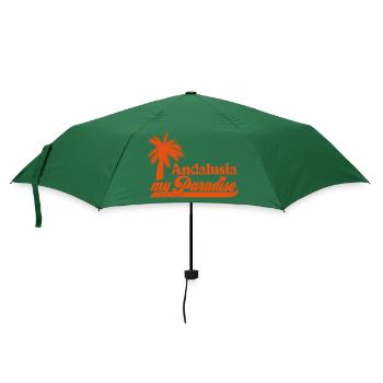 Farbe änderbar | Andalusia Paradise Andalusien - Regenschirm (klein) - Flaschengrün - Vorne