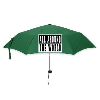 outdoors awesome different traveling fun funny - Regenschirm (klein) - Flaschengrün - Vorne