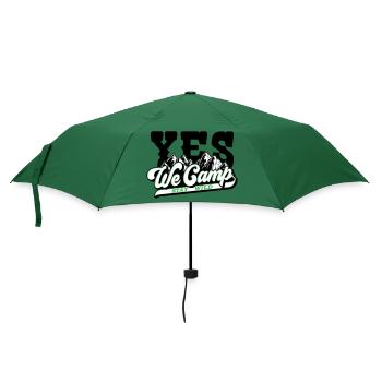 Farben änderbar | Yes We Camp - Regenschirm (klein) - Flaschengrün - Vorne