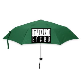 beard beard lover earloop facical hair - Regenschirm (klein) - Flaschengrün - Vorne