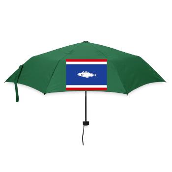 Flagge von Urk - Regenschirm (klein) - Flaschengrün - Vorne