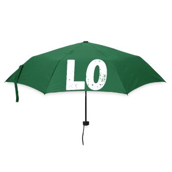 Liebe passendes T-Shirt Paar - Regenschirm (klein) - Flaschengrün - Vorne
