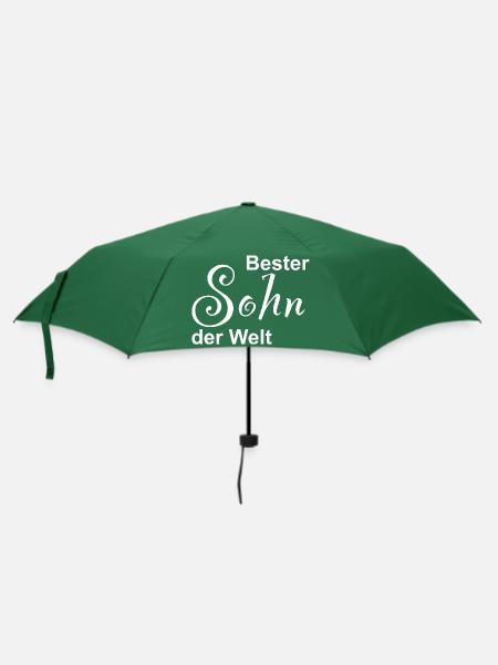 Bester Sohn der Welt Design - Regenschirm (klein) - Flaschengrün