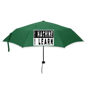 tree carpenter quotes tshirts blogger statement - Regenschirm (klein) - Flaschengrün - Vorne
