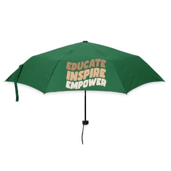 Aufklären Inspirieren Befähigen - Regenschirm (klein) - Flaschengrün - Vorne