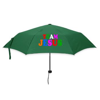 Team jesus - Regenschirm (klein) - Flaschengrün - Vorne