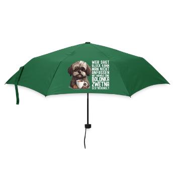 Bolonkas Hunden Spruch Bolonka Zwetna Hund Bolonka - Regenschirm (klein) - Flaschengrün - Vorne