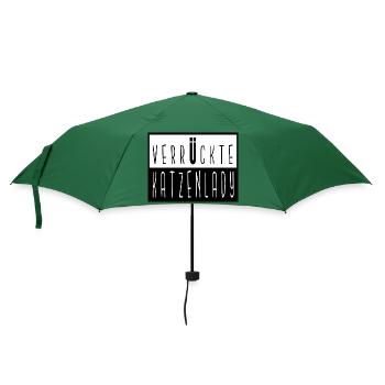 humor katze seekatze miezekatze - Regenschirm (klein) - Flaschengrün - Vorne