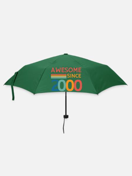 Großartig seit 2000 - Regenschirm (klein) - Flaschengrün