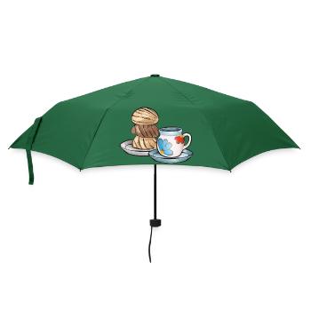 Concha Hispanic Mexikanisch Pan Dulce - Regenschirm (klein) - Flaschengrün - Vorne