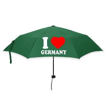 I love germany - Regenschirm (klein) - Flaschengrün - Vorne