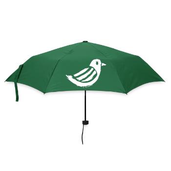 Tauben, Tauben, Tauben, Geschenk, Taubenzüchter, - Regenschirm (klein) - Flaschengrün - Vorne