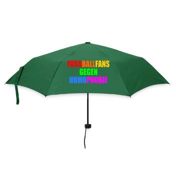 fußballfans gegen homophobie - Regenschirm (klein) - Flaschengrün - Vorne
