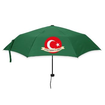 Türkei Türkiye Erdogan - Regenschirm (klein) - Flaschengrün - Vorne