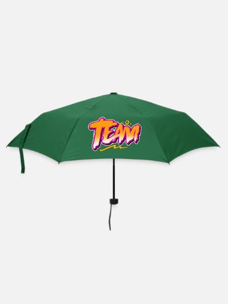 Team - Regenschirm (klein) - Flaschengrün