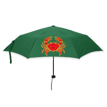 Cancer – Protection & Strength - Umbrella (small) - bottlegreen - Front