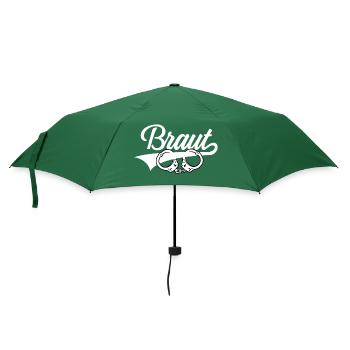 BRAUT JUNGGESELLINNENABSCHIED HOCHZEIT - Regenschirm (klein) - Flaschengrün - Vorne