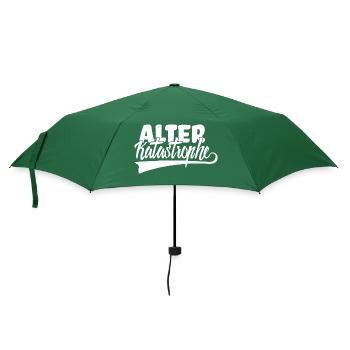 Alter Katastrophe - KFZ Mechaniker Fun Sprüche - Regenschirm (klein) - Flaschengrün - Vorne