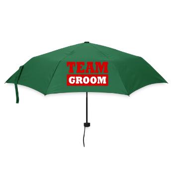 Team groom - Regenschirm (klein) - Flaschengrün - Vorne