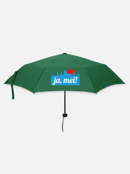 Ja mei! - Regenschirm (klein) - Flaschengrün