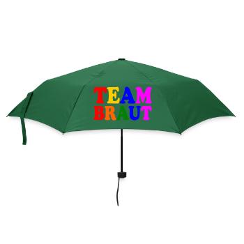 Team braut - Regenschirm (klein) - Flaschengrün - Vorne