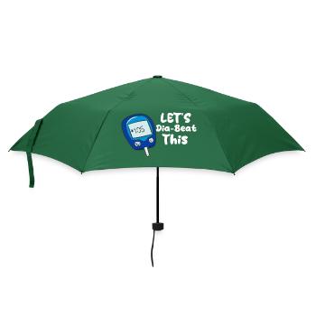 Let's Dia-Beat This - Regenschirm (klein) - Flaschengrün - Vorne