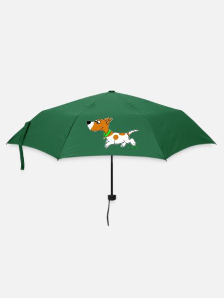 Süßer Jack Russel Comic Wolly Sheepling Gaming - Regenschirm (klein) - Flaschengrün