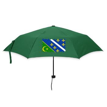 Bosnien in der Herzegowina Europa Sarajavo Flagge Mostar - Regenschirm (klein) - Flaschengrün - Vorne