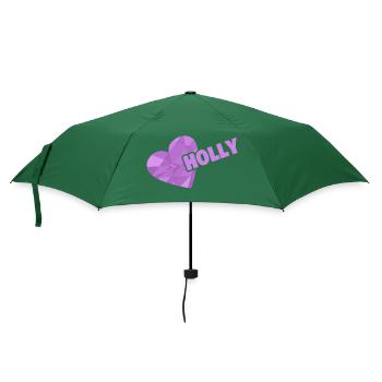 Geschenk für Holly - Regenschirm (klein) - Flaschengrün - Vorne