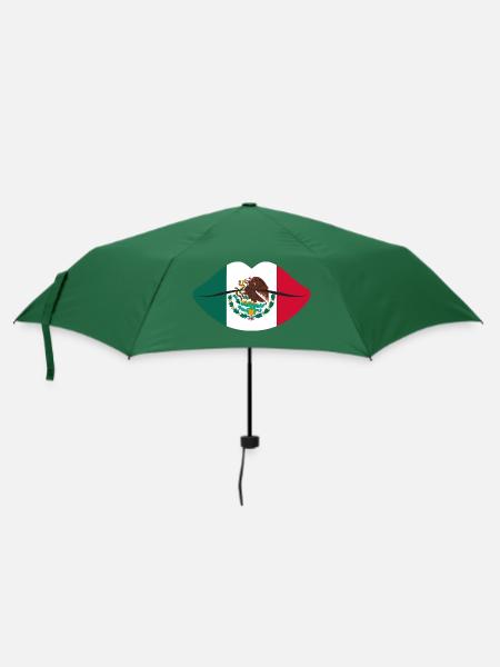 Kuss Mexiko - Regenschirm (klein) - Flaschengrün
