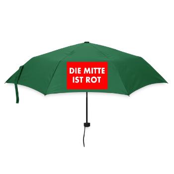 die mitte ist rot - Regenschirm (klein) - Flaschengrün - Vorne