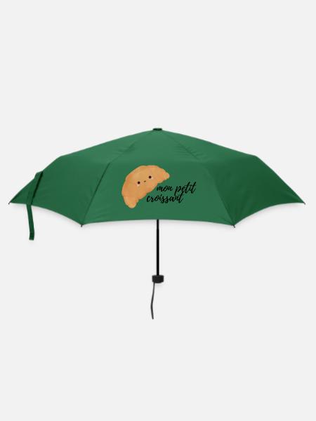 Croissant - Regenschirm (klein) - Flaschengrün