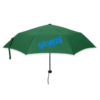 Skibidi Rizz blau - Regenschirm (klein) - Flaschengrün - Vorne