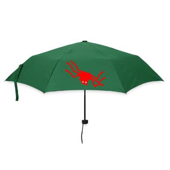 Spinne - Regenschirm (klein) - Flaschengrün - Vorne