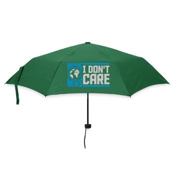 Breaking news don't care - Regenschirm (klein) - Flaschengrün - Vorne